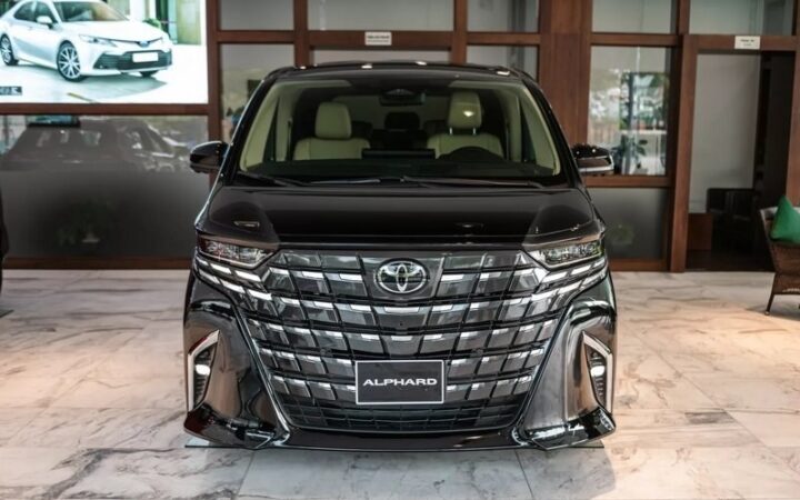 Toyota Alphard 2025 màu đen sang trọng, ngoại thất đẳng cấp