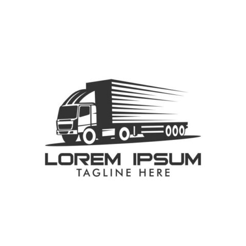 truck logo vector illustration good for mascot or logo for freight forwarding industry cargo