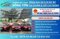 Xe tập lái thực hành tại trung tâm lái xe ô tô 6 uy tín