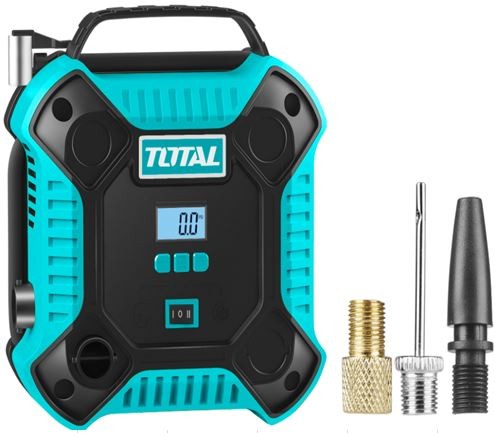 dụng cụ bơm xe ô tô Total TTAC1601 - máy bơm lốp ô tô mini 12V