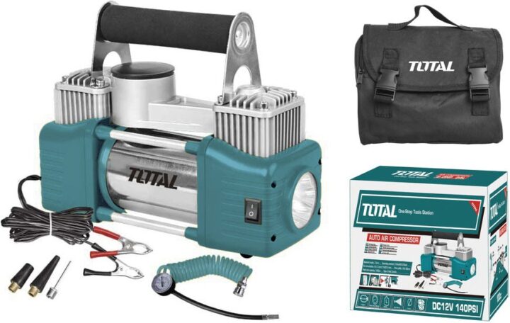 Máy bơm hơi lốp xe ô tô Total TTAC2506T nhỏ gọn tiện lợi