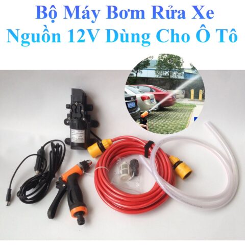 Bộ rửa xe ô tô xe máy 12V đa năng