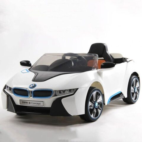 Xe ô tô BMW i8 phiên bản điện trẻ em JE-1001 màu trắng sang trọng