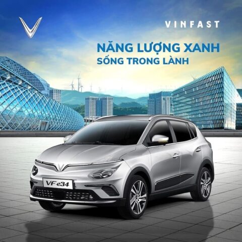 Đánh giá xe ô tô VinFast VF e34 5 chỗ điện di chuyển linh hoạt trong đô thị