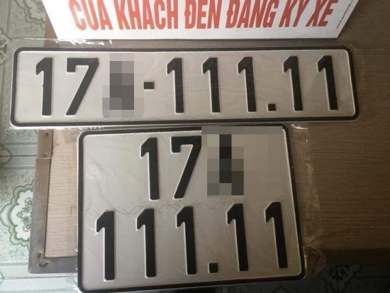 Biển số xe ô tô đăng ký tại Thái Bình, thể hiện quy định của địa phương.