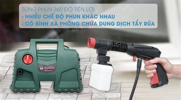 Máy rửa xe gia đình Bosch, thiết bị cần thiết để chăm sóc bất kỳ thương hiệu xe ô tô gia đình nào, giữ xe luôn sạch đẹp.