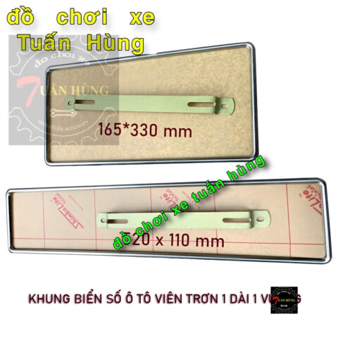 Khung biển số xe ô tô inox chống nước viền trơn bền bỉ