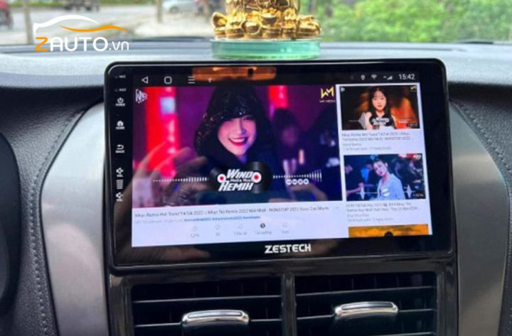 zauto cach mo nhac qua bluetooth tren man zestech xe o to