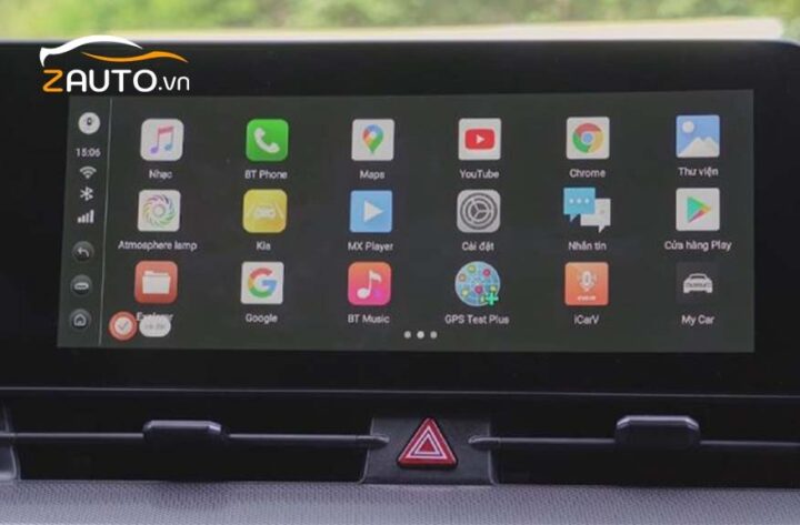 Điện thoại Android kết nối với màn hình ô tô làm Android Box