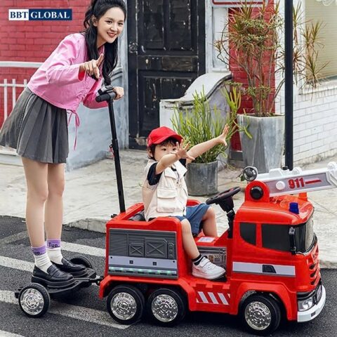 Ô tô điện cứu hỏa cần cẩu cho bé CỠ LỚN BBT-114