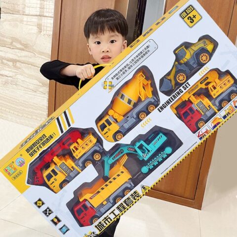 Bộ 6 xe ô tô công trình đồ chơi loại lớn cho bé