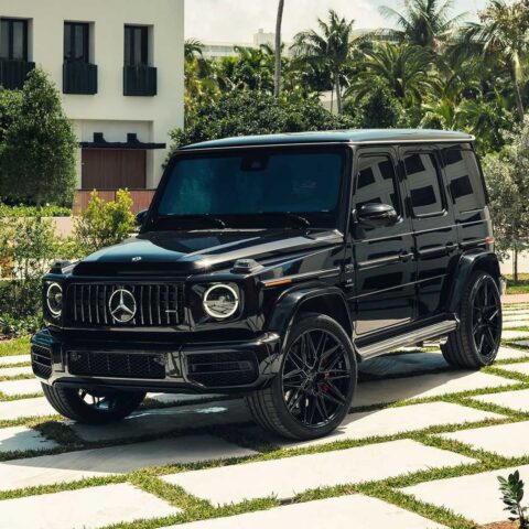 mercedes g63 amg vossen hf 7 gloss black wheels 23inch 39
