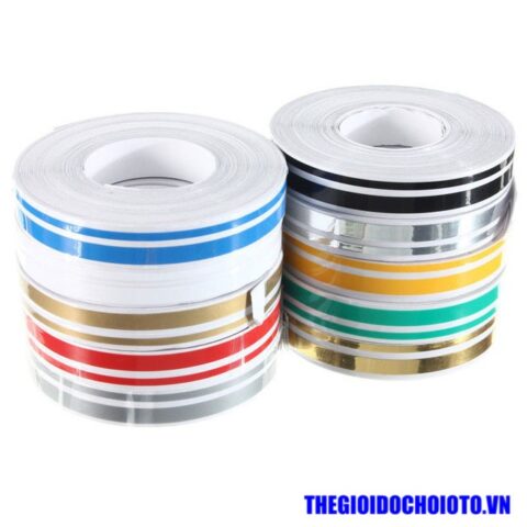 Chỉ trang trí xe ô tô decal màu đỏ viền ngoại thất