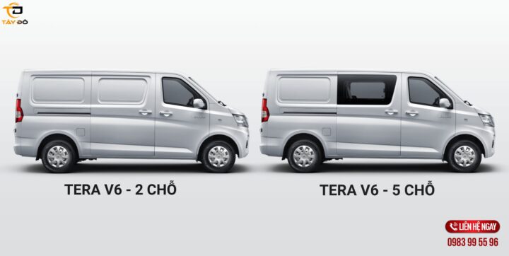 xe tai van tera v6 phien ban 2 cho va 5 cho